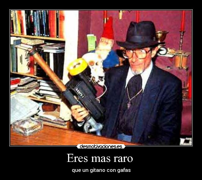 carteles gitano raro gafas desmotivaciones