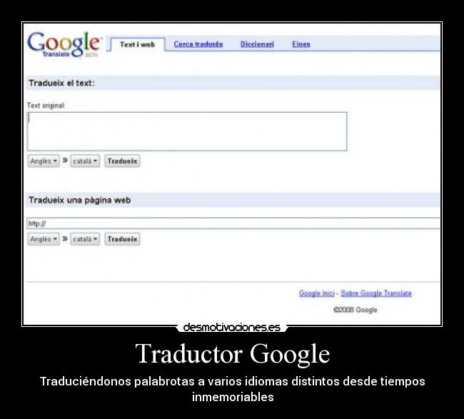 Traductor Google - Traduciéndonos palabrotas a varios idiomas distintos desde tiempos inmemoriables