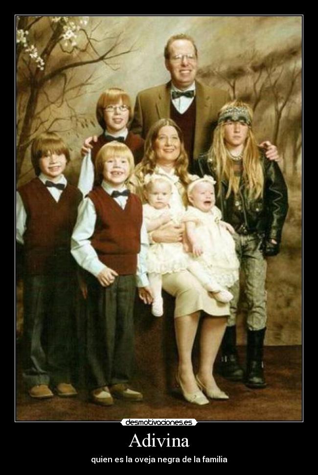 Adivina - quien es la oveja negra de la familia