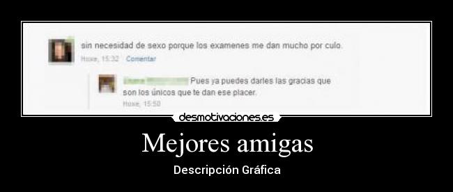 Mejores amigas - Descripción Gráfica