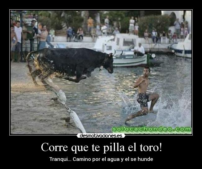 Corre que te pilla el toro! -