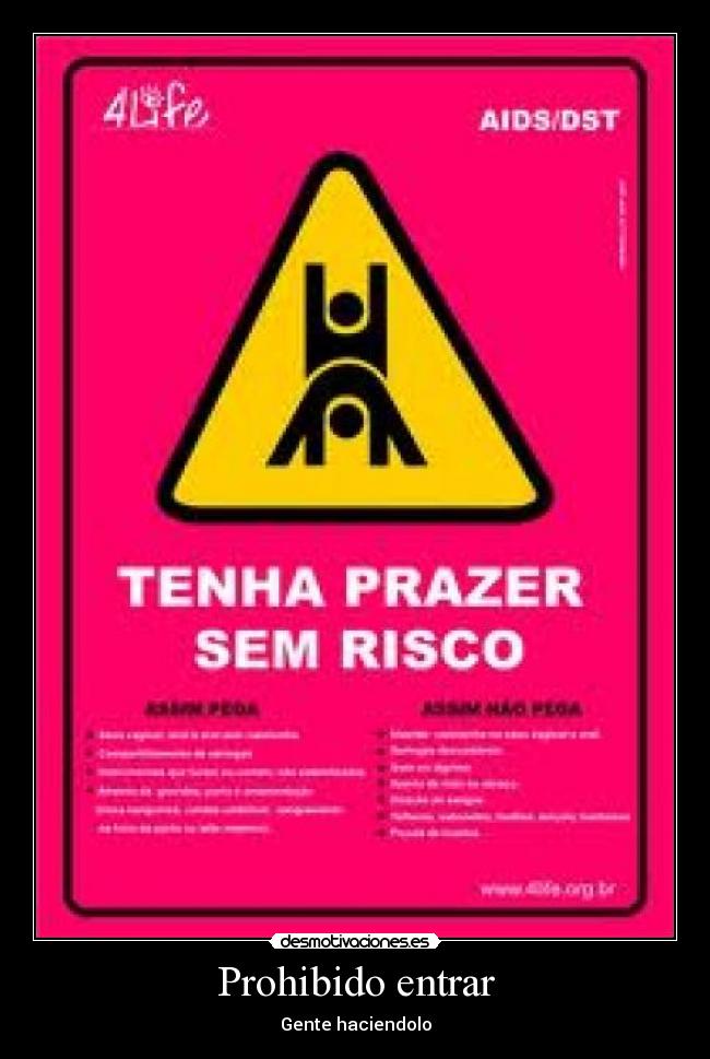 Prohibido entrar -