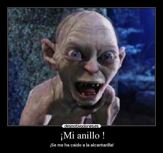 ¡Mi anillo ! - ¡Se me ha caido a la alcantarilla!