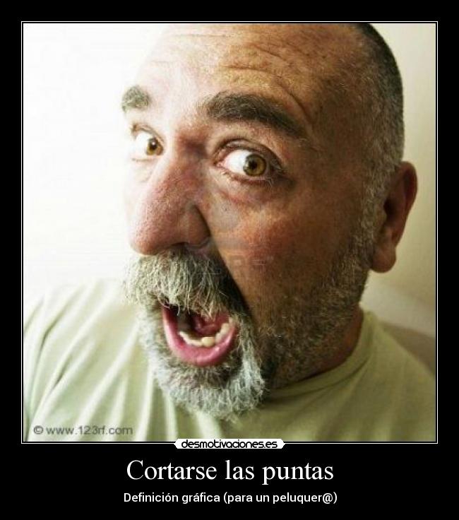 carteles calvo puntas definicion grafica desmotivaciones