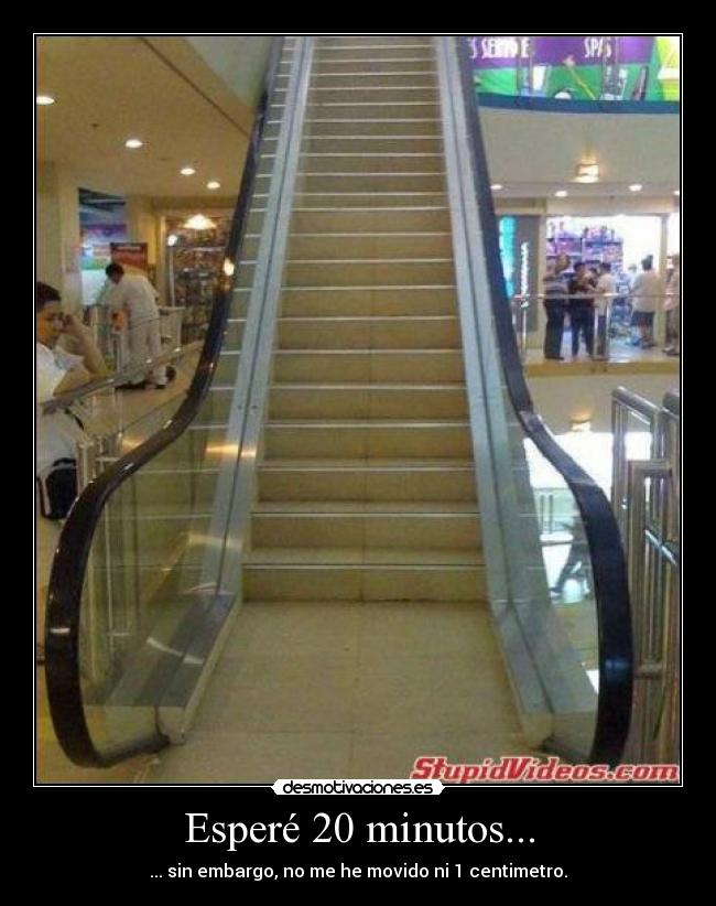 Esperé 20 minutos... - 