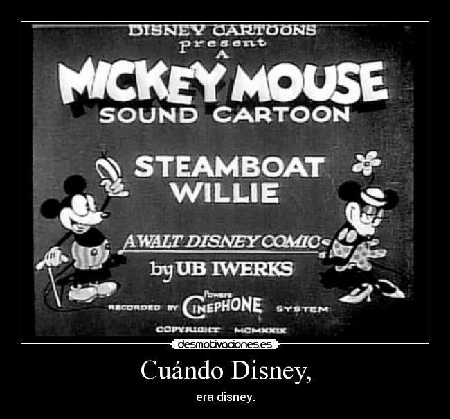 Cuándo Disney, - 