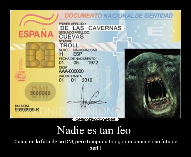 carteles dni desmotivaciones