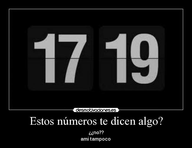 carteles numeros desmotivaciones