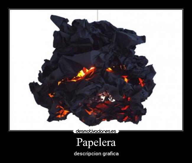 Papelera - descripcion grafica