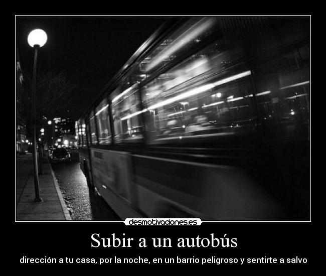 Subir a un autobús -