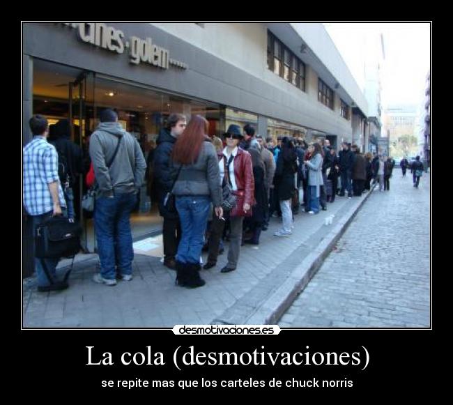 La cola (desmotivaciones) - 