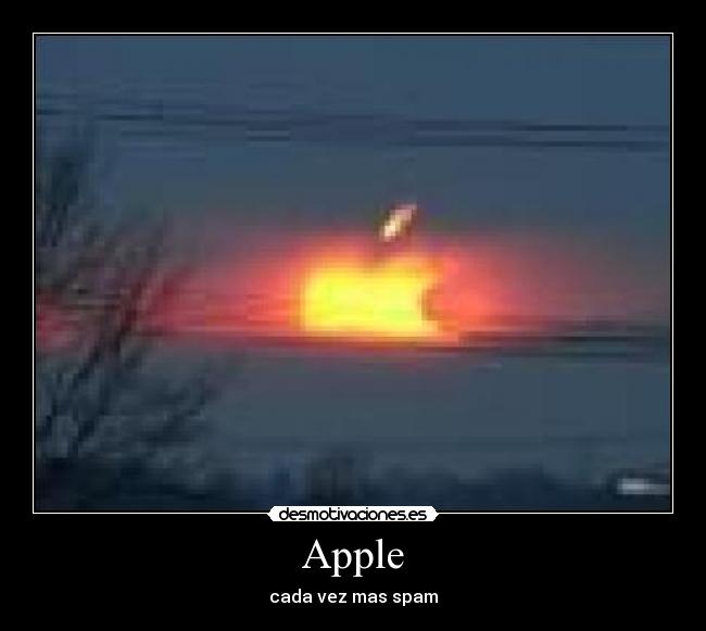 Apple - cada vez mas spam