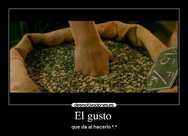 El gusto -