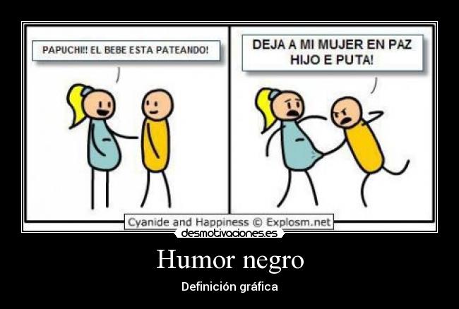 Humor negro - Definición gráfica