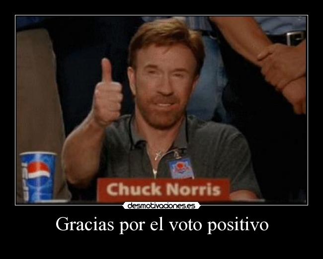 Gracias por el voto positivo -