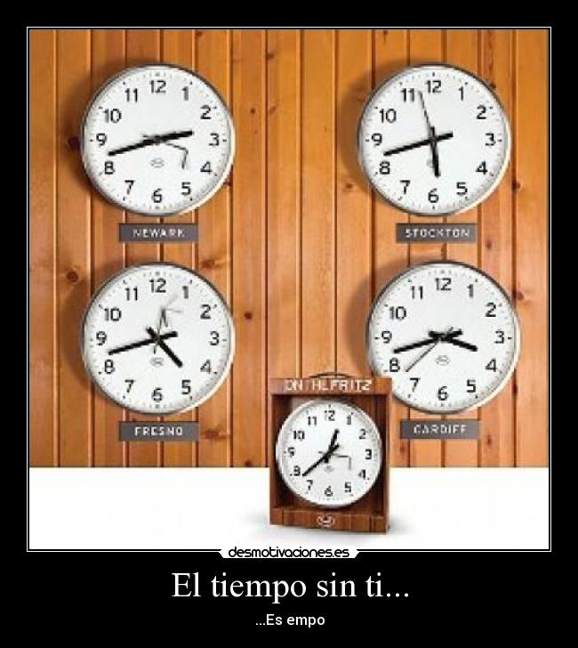 El tiempo sin ti... -