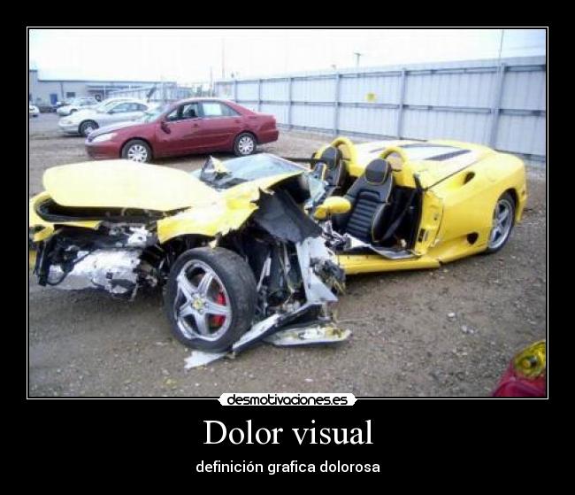 Dolor visual - definición grafica dolorosa
