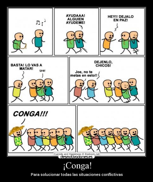 ¡Conga! - Para solucionar todas las situaciones conflictivas