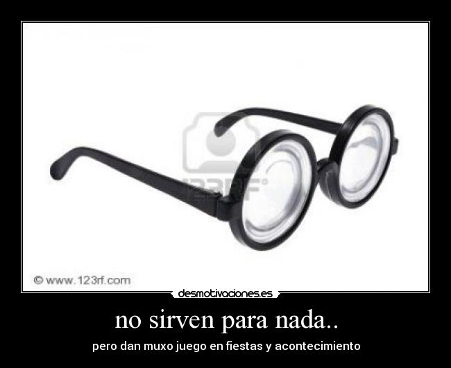 carteles gafas broma desmotivaciones