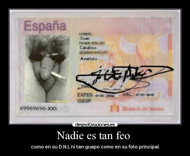 Nadie es tan feo  - 