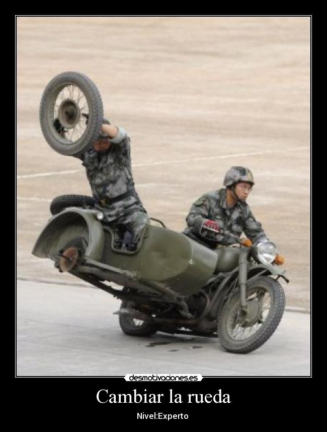Cambiar la rueda - Nivel:Experto