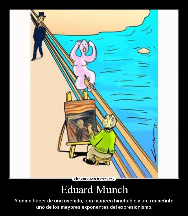 carteles eduard munch grito parodia desmotivaciones