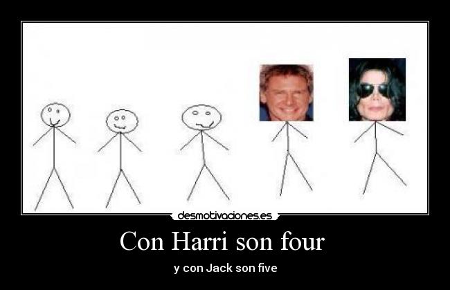 Con Harri son four -