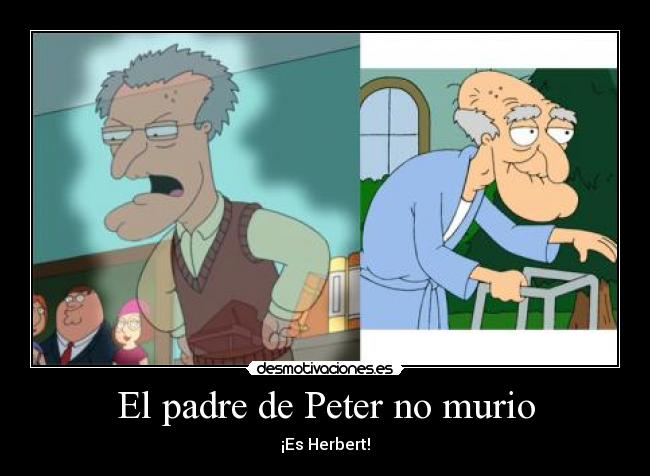 El padre de Peter no murio -