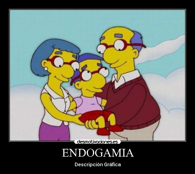 carteles moser humor endogamia simpsons milhouse iguales desmotivaciones