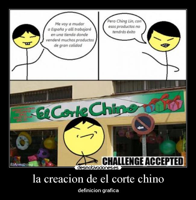 la creacion de el corte chino -