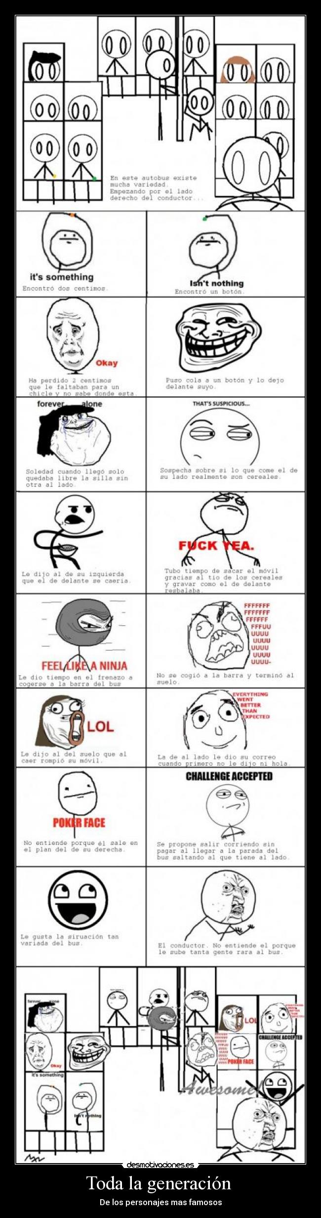 Toda la generación  - De los personajes mas famosos