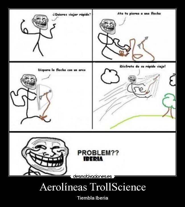 Aerolíneas TrollScience - Tiembla Iberia