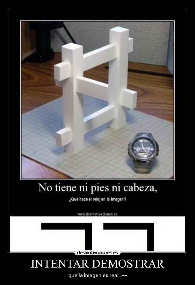 INTENTAR DEMOSTRAR -