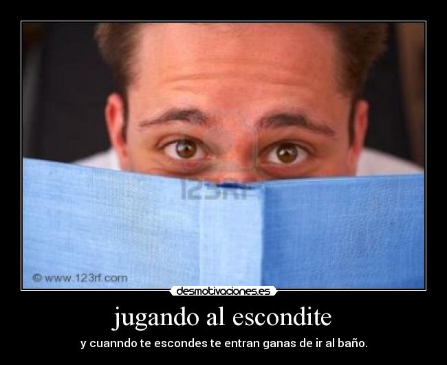 jugando al escondite -