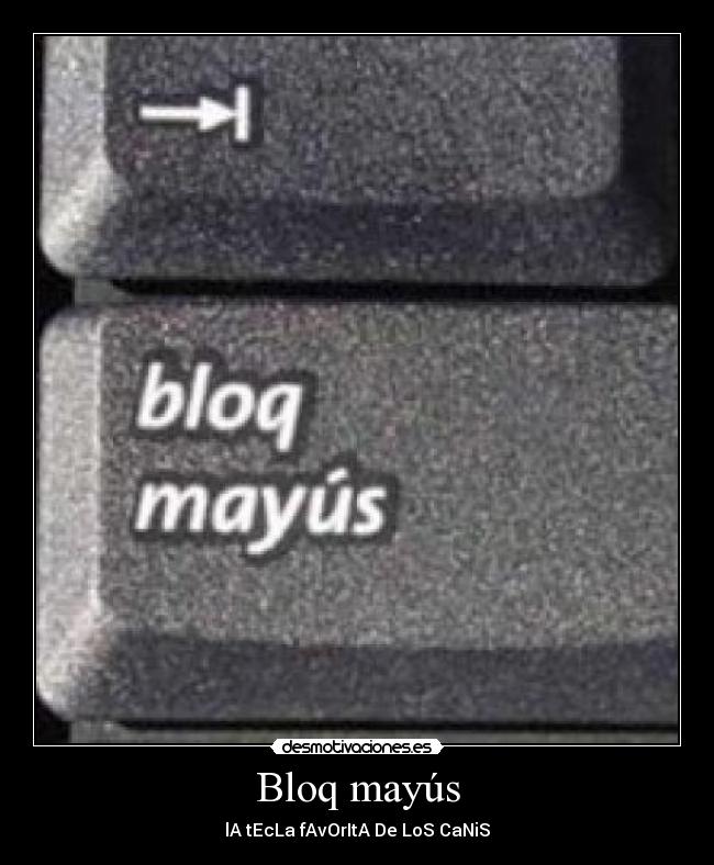 Bloq mayús -