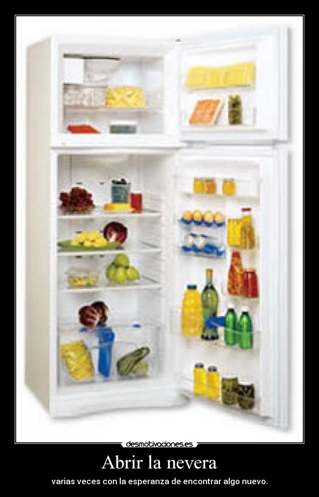 Abrir la nevera -