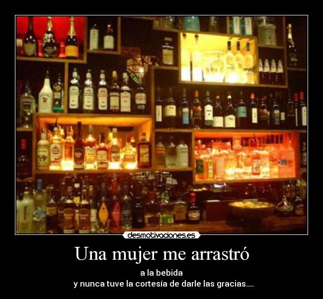 carteles mujer bebida desmotivaciones