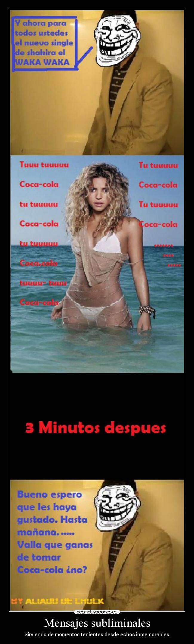 Mensajes subliminales - Sirviendo de momentos tenientes desde echos inmemorables.