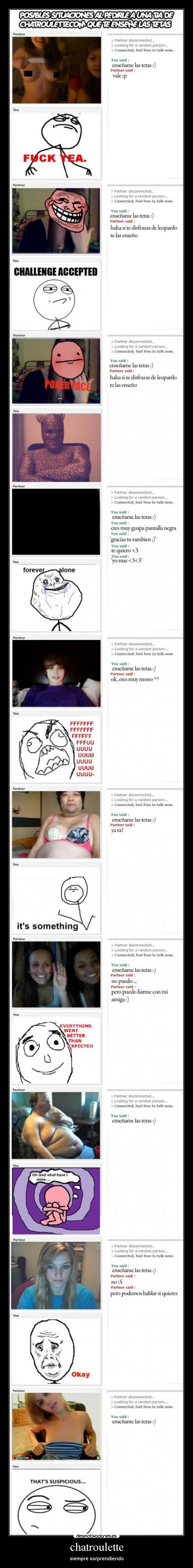 chatroulette - siempre sorprendiendo