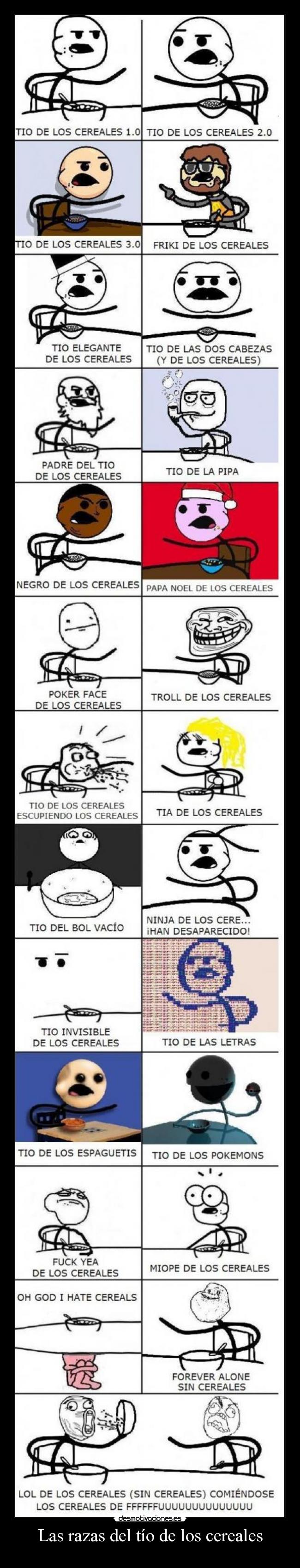 Las razas del tío de los cereales -