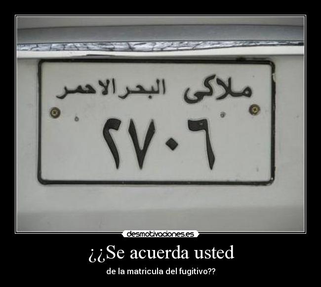 ¿¿Se acuerda usted - 