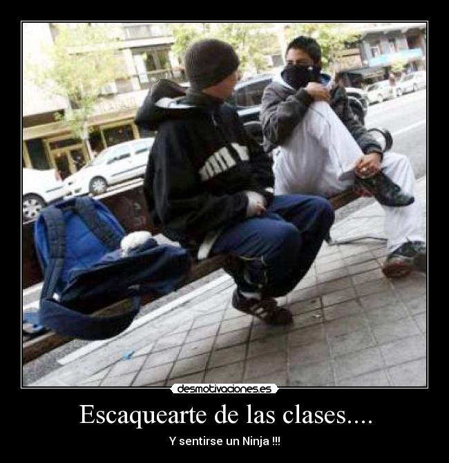 Escaquearte de las clases.... - 