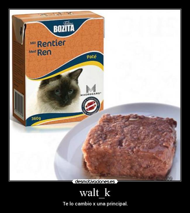 walt_k - Te lo cambio x una principal.