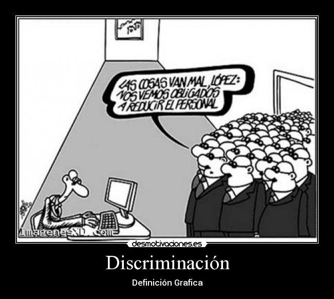 Discriminación - Definición Grafica