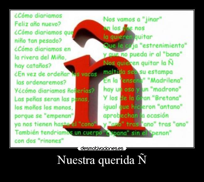 Nuestra querida Ñ -
