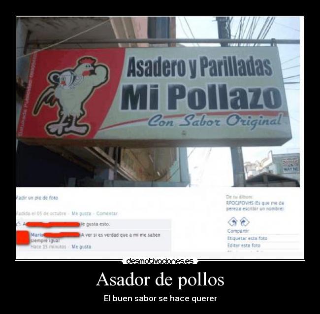 Asador de pollos - El buen sabor se hace querer