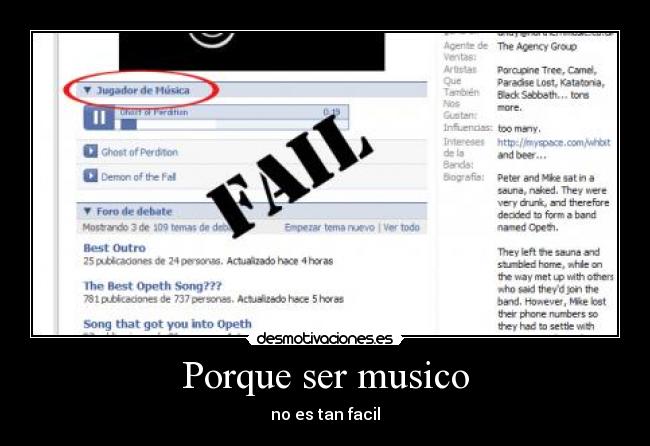 Porque ser musico - no es tan facil