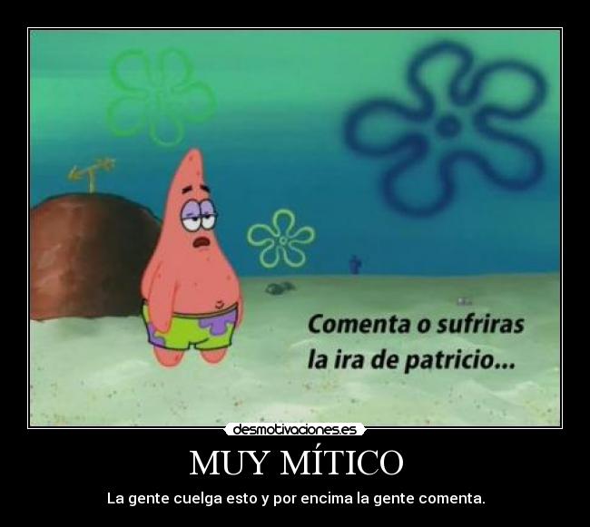 MUY MÍTICO - La gente cuelga esto y por encima la gente comenta.