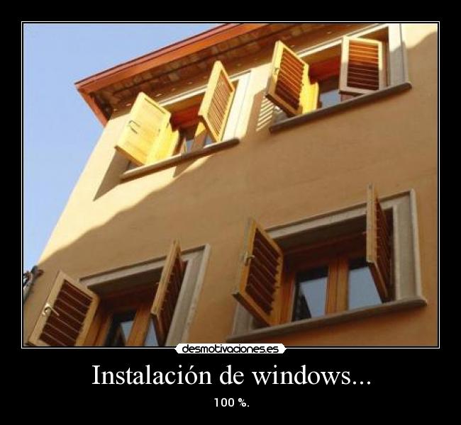 Instalación de windows... -