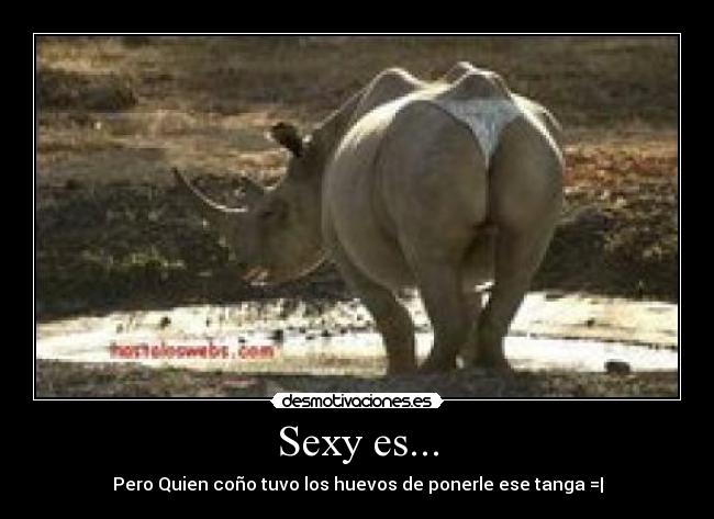 Sexy es... - Pero Quien coño tuvo los huevos de ponerle ese tanga =|